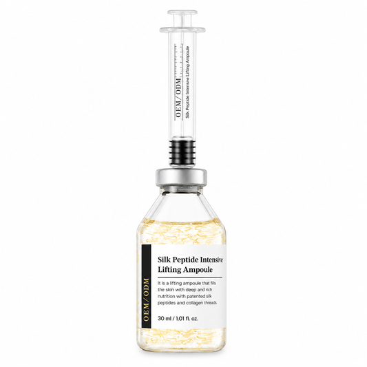 Suero facial hidratante con péptidos de seda en ampolla de 30 ML, para el cuidado de la piel